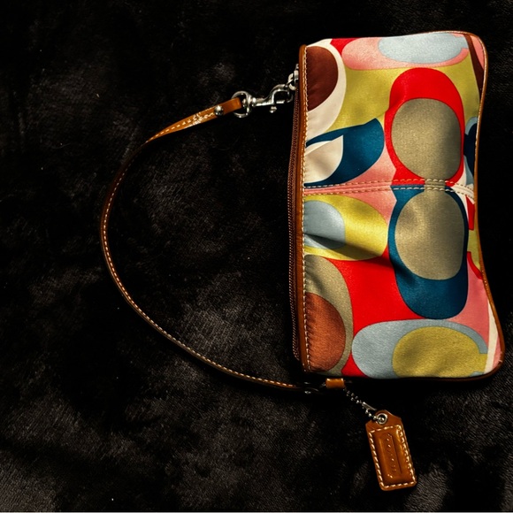 FINAL PRIZE 🔥Coach mini wristlet bag Colorful Patterned Women\'s Bag(#7x4)